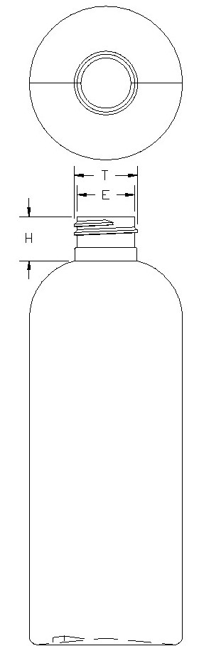 300ML WHITE BOSTON ROUND HDPE WITH 24-410 NECK FINISH