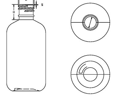 120ML WHITE REMOVER BOSTON ROUND HDPE WITH 20-415 NECK FINISH