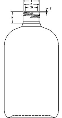 16OZ WHITE SQUAT BOSTON ROUND HDPE WITH 24-410 NECK FINISH