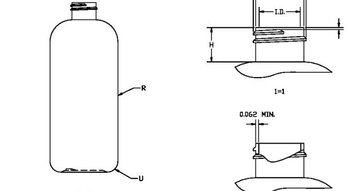 500ML WHITE TALL BOSTON ROUND HDPE WITH 28-410 NECK FINISH