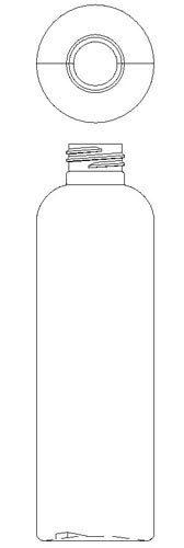 8OZ WHITE WESTON BOSTON ROUND HDPE WITH 24-410 NECK FINISH