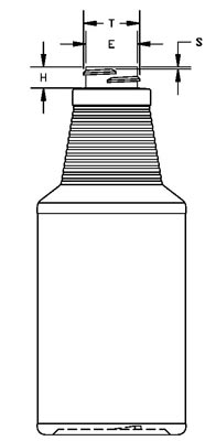 16OZ WHITE CARAFE ROUND HDPE WITH 28-400 NECK FINISH