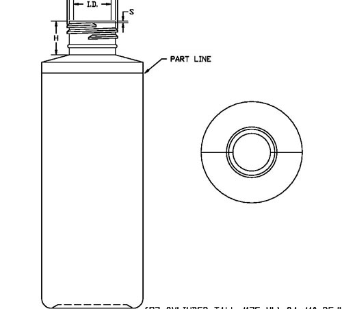 6OZ WHITE CYLINDER HDPE WITH 24-410 NECK FINISH