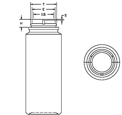 100ML WHITE CYLINDER HDPE WITH 33-702 NECK FINISH