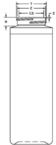 8OZ WHITE CYLINDER LDPE WITH 38-400 NECK FINISH