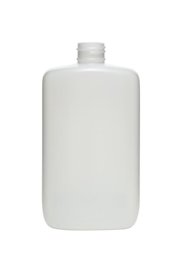 8OZ NATURAL STRAIGHT-SIDED OVAL HDPE WITH 24-410 NECK FINISH
