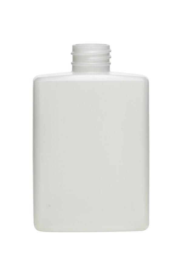 8OZ NATURAL TRAVEL OBLONG HDPE WITH 28-410 NECK FINISH