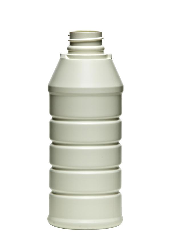 8OZ NATURAL RIBBED ROUND WITH 28MM NECK