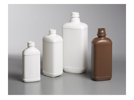 16OZ WHITE SHELFPACK BLAKE OBLONG HDPE WITH 28-400 NECK FINISH