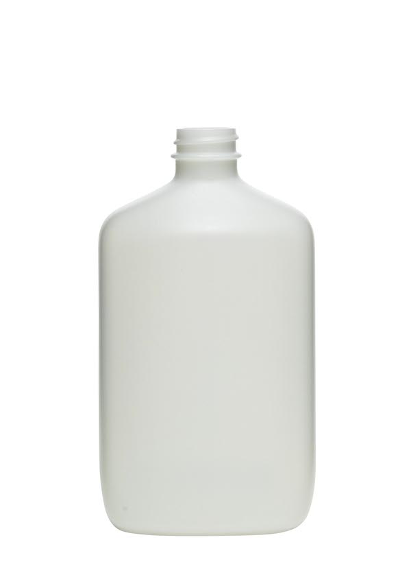 4OZ NATURAL SHELFLINE OBLONG HDPE WITH 24-400 NECK FINISH