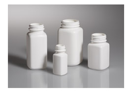 120CC WHITE PACKER SQUARE HDPE WITH 38MM NECK