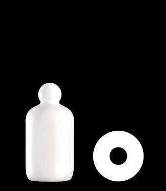 350ML DUMPY BOSTON ROUND HDPE WITH 24-410 NECK FINISH
