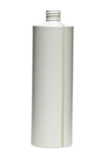 12OZ NATURAL WINDOW STRIPE CYLINDER HDPE WITH 24-410 NECK FINISH