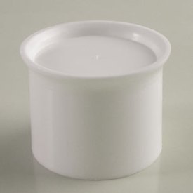 1" WHITE SMOOTH SIDE SMOOTH TOP AEROSOL SPECIALTY CLOSURE