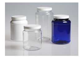 2500CC CLEAR INDENTED LARGE LABEL ROUND PET WITH 110-400 NECK FINISH