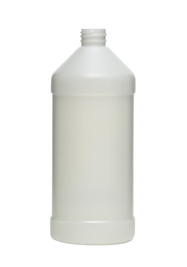 8OZ NATURAL MODERN ROUND HDPE WITH 24-410 NECK FINISH