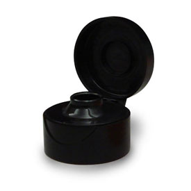 38MM BLACK DISPENSING FLIP TOP - 0.5" ORIFICE