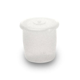 18MM LDPE FLAT TIP CONTROL STRAIGHT SHANK DISPENSING PLUG