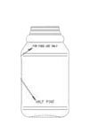 8OZ WHITE PC REFILLABLE ROUND - 38MM NECK