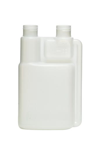 8OZ NATURAL TWIN NECK BETTIX HDPE WITH 24-410 NECK FINISH