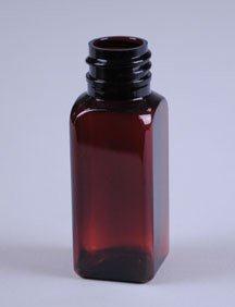 0.5OZ CLEAR FRENCH SQUARE PET WITH 20-410 NECK FINISH