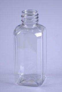 1OZ WHITE FRENCH SQUARE PET WITH 20-410 NECK FINISH