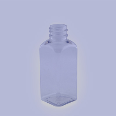 2OZ WHITE FRENCH SQUARE PET WITH 20-410 NECK FINISH