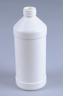 32OZ NATURAL MODERN ROUND HDPE WITH 28-410 NECK FINISH