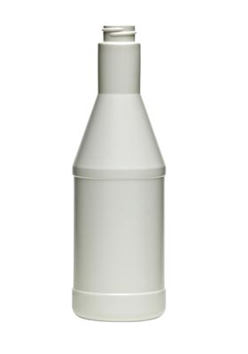 12OZ NATURAL LABEL PANEL ROUND HDPE WITH 21MM NECK