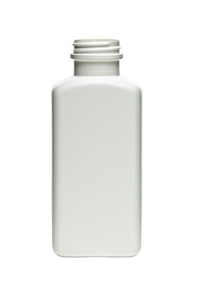 12OZ WHITE ANTACID PANELED OBLONG HDPE WITH 38-400 NECK FINISH