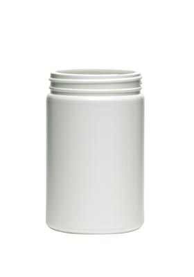 12OZ NATURAL WIDE MOUTH ROUND HDPE WITH 70-400 NECK FINISH