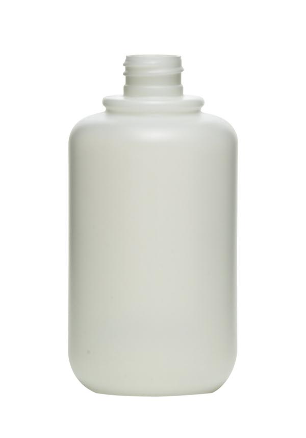450ML NATURAL BOSTON ROUND HDPE WITH 28-410 NECK FINISH