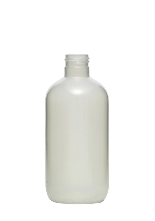 8OZ NATURAL BOSTON ROUND LDPE WITH 28-400 NECK FINISH