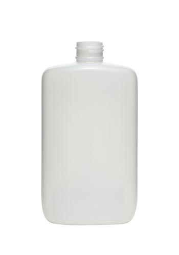 2OZ NATURAL STRAIGHT-SIDED OVAL HDPE WITH 18-410 NECK FINISH