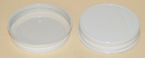 70MM THREADS, KNURLS, & CURL TIN-PLATE STEEL METAL CONTINUOUS THREAD (CT) CAP WITH PLASTISOL LINER