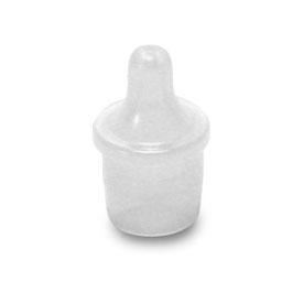 20MM CLEAR LDPE CONTROLLED DROPPER PLUG - 0.010", 0.016" OR 0.017" ORIFICE