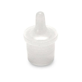 20MM LDPE CLEAR ROUND TIP CONTROL SNAP BEAD DISPENSING CAP