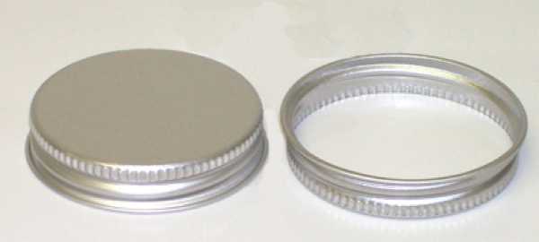 53-400 THREADS, KNURLS, & CURL TIN-PLATE STEEL ALUMINUM CONTINUOUS THREAD (CT) CAP WITH EXPANDED POLYETHYLENE FOAM LINER