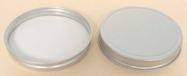 83-400 THREADS, KNURLS, & CURL TIN-PLATE STEEL ALUMINUM CONTINUOUS THREAD (CT) CAP WITH EXPANDED POLYETHYLENE FOAM LINER