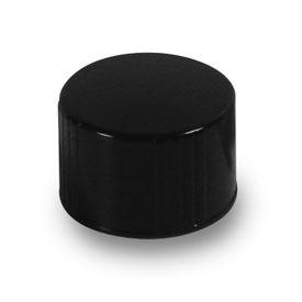 28-430 BLACK SMOOTH TOP SMOOTH SIDE PHENOLIC PRINCESS COLE THERMOSET CT CAP WITH CONE LINER