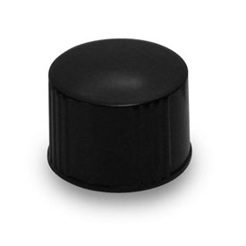 24-400 BLACK SMOOTH SIDE SMOOTH TOP PHENOLIC PRINCESS COLE THERMOSET CT CAP WITH CONE LINER