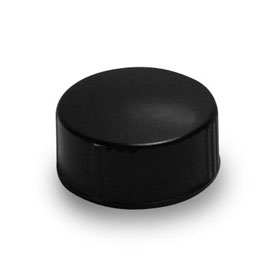 24-400 BLACK RIB SIDE MATTE TOP  PHENOLIC PRINCESS COLE THERMOSET CT CAP WITH CONE LINER