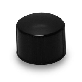 24-430 BLACK RIB SIDE MATTE TOP PHENOLIC PRINCESS COLE THERMOSET CT CAP WITH CONE LINER