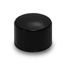 28-410 BLACK RIB SIDE MATTE TOP PHENOLIC PRINCESS COLE THERMOSET CT CAP WITH CONE LINER
