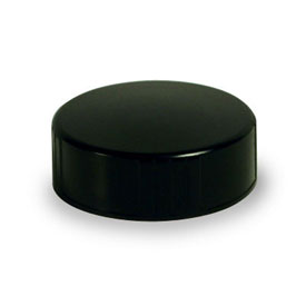 33-400 BLACK SMOOTH SIDE SMOOTH TOP PHENOLIC PRINCESS COLE THERMOSET CT CAP WITH CONE LINER