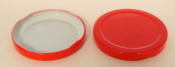 63-2030 CLEAR TIN-PLATE STEEL METAL LUG / TWIST CLOSURE WITH PLASTISOL LINER