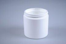 16OZ CLEAR STRAIGHT-SIDED ROUND HDPE WITH 89-400 NECK FINISH