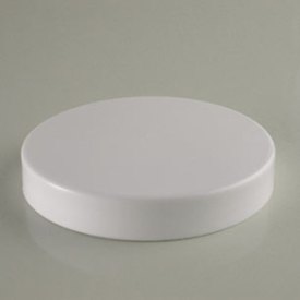 100-450 WHITE SMOOTH SIDE SHORT SKIRT PLASTIC CT CAP
