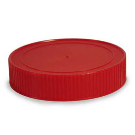 89MM RED RIB SIDE MATTE TOP DEEP SKIRT PLASTIC CT CAP
