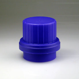70MM BLUE RIB SIDE MATTE  PLASTIC JUMP DRAINBACK CUP CLOSURE